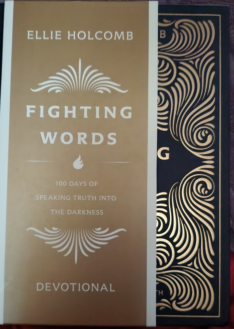 Ellie Holcomb "Fighting Words" Devotional - Gold & Black